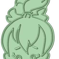Pebbles_e.png STL file Pebbles Flintstones face cookie cutter・3D print design to download