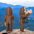 5.png Bigfoot Thumbs Up / 3MF Included / Easy Print