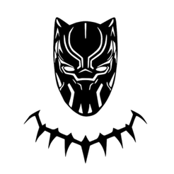 pantera-negra.png Download STL file Black Panther wall decoration! • 3D printing template, MikeD73