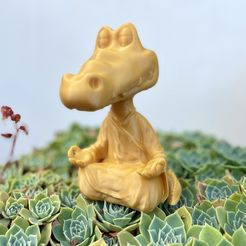 IMG_9699.jpg STL file CUTE CROCODILE ZEN / ZEN ANIMALS 2・3D printable model to download
