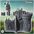 3.jpg Modular Elf Great Wall with Battlement Towers (22) - Medieval Gothic Feudal Old Archaic Saga 28mm 15mm RPG
