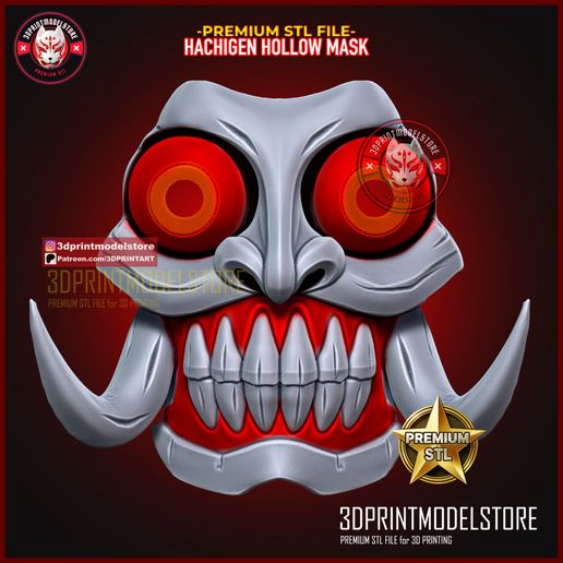 Hachigen Ushoda Mask - Bleach Ichigo Hollow Mask