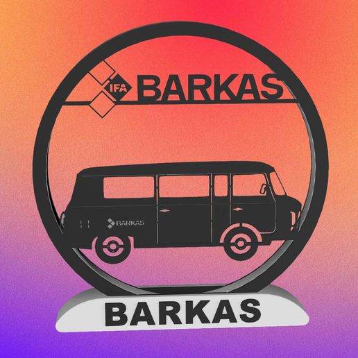 Barkas ring lamp, bus, lamp, lightbox