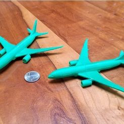 b1d3a55fe5ae1eaa9c500ed625b8b35f_preview_featured.jpg Бесплатный STL файл Chunky Boeing 787, 1:400 scale・Модель для загрузки и 3D-печати