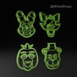 5.jpg Five Nights At Freddy's Cookie Cutters Set