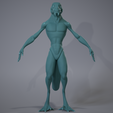 Untitled_Viewport_010.png OBJ file Lizard Base Mesh Stylized・3D print design to download