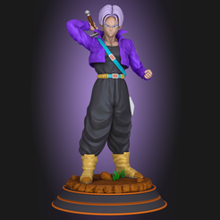 render_01.png 3D file Future Trunks - Dragon Ball Z・3D printable design to download