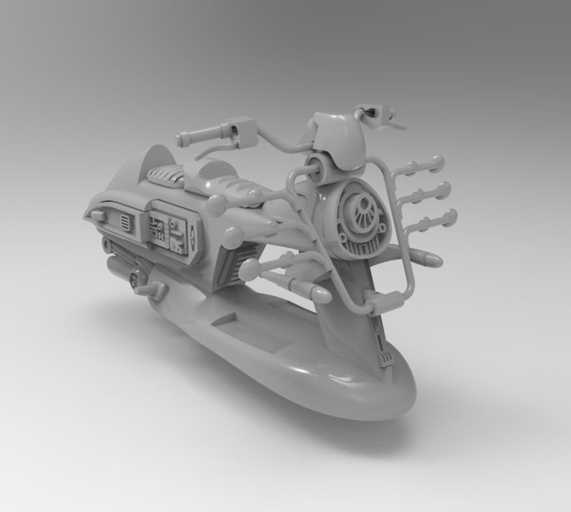 cults_mono.jpg Archivo STL El libro de las motos espaciales Boba Fett Vespa Speeder mod・Objeto de impresión 3D para descargar, mrteal