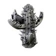 Cactus-tall-B2-with-vulture-w.jpg Cactus plant set fantasy scatter terrain (desert plants and scatter terrain, tabletop/wargame terrain)