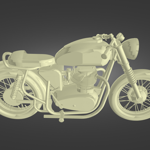 STL file 1969 BSA A-65 Cafe Racer 🏍️ ・3D print design to download・Cults