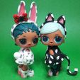 20200318_162114-edit.jpg Custom 3D Printed LOL Doll Costumes Cat and Rabbit