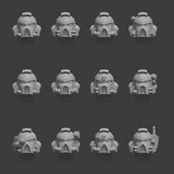 MCXCIII_helmets_01.jpg STL file Aquillera pattern helmets・Model to download and 3D print