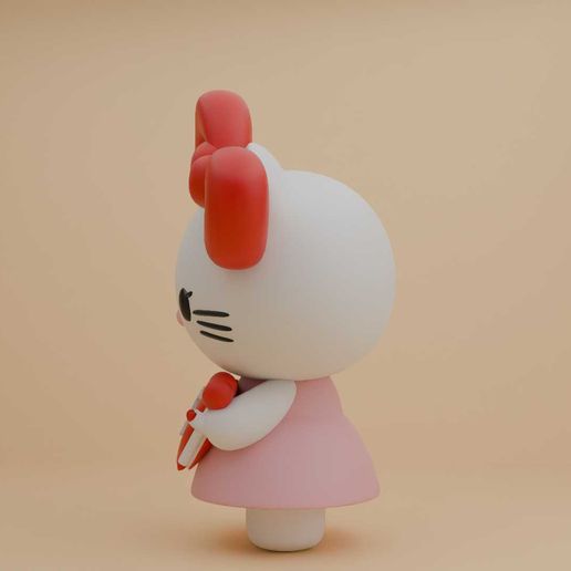 👋 3d model of hello kitty sanrio for valentine day・ STL File for 3D ...