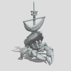 Hermit_Giant1.png Archivo STL Gigante ermitaño con concha de naufragio・Objeto para impresora 3D para descargar