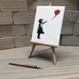 Easel5.jpg STL file Miniature Easel and Canvas・3D printable design to download