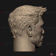 06.jpg Thor Head - Chris Hemsworth - Avenger - Infinity War 3D print model