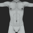 10.png Human Body Mesh In T-Pose