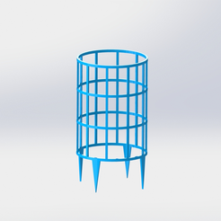 est.png Fichier STL Structure de jardin ou pot pour plantes grimpantes ou vignes・Modèle pour impression 3D à télécharger