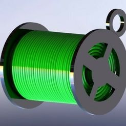 llavero-filamento.jpg STL file 3D filament keychain・Model to download and 3D print, JBrandonDominguezJ