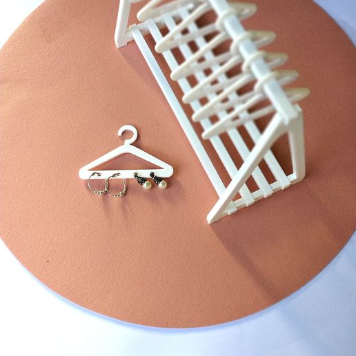 💍 Mini perchero para Aros・Archivo STL para Impresión 3D・Cults