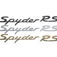2.jpg Spyder RS nameplate Porsche