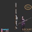 5-15.jpg Caitlyn Arcane Shotgun Gun 3D Model Digital File - League of Legends Cosplay- Caitlyn Cosplay - Caitlyn Arcane Cosplay - Caitlyn Folding Gun