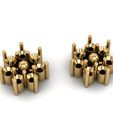2.jpg 3D file Flower Diamond Earring E 19・3D printing design to download