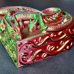 Dragon Jewelry Box, Heart Box