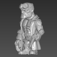 2.png Hellboy Keychain STL File, Stylized Superhero Keyring Accessory
