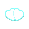 1.png Double Hearts Cookie Cutters | STL Files