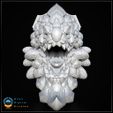 Bazelgeuse_Front.jpg 3D 打印怪物猎人头像 - Bazelgeuse 壁挂奖杯