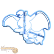 Dumbo-1.png dumbo Cookie cutter & Stamp
