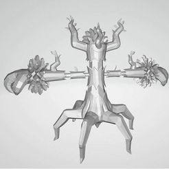 Trevenant.jpg Fichier STL Trevenant Pokemon Lowpoly・Plan imprimable en 3D à télécharger