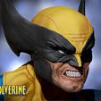 wolverine02.jpg Wolverine bust 3d print