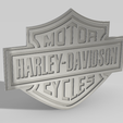 HARLEY4.png Harley Davidson logo 3D print model