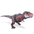 9.jpg REX DINOSAUR Tyrannosaurus Rex FOREST NATURES HUNTER RAPTOR TIGER RIGGED ANIMATED BLEND FILE FBX STL OBJ PREHISTORIC