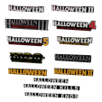 Megapack.png 3D MULTICOLOR LOGO/SIGN - Halloween Horror Movie Titles Megapack