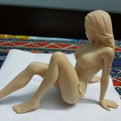 BeachLady2.jpg Free 3D file Lady at the Beach (REUPLOAD)・3D printer design to download