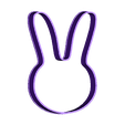 BunnyEars.stl Bunny ears cookie cutter