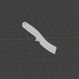 FK-IMG-1.png Flipper Knife 3D Model - STL, OBJ, FBX - Digital Folding Blade File für Druck & Animation