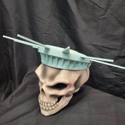 20230818_160752.jpg STL file wearable Statue Of Liberty crown・3D printing design to download