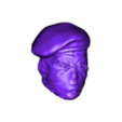 head.obj METAL GEAR SOLID 3 OCELOT UNIT SOLDIER HEAD 1/6 FOR CUSTOM FIGURES FOR 3D PRINTING
