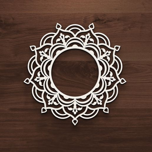 shape_ex150.jpg Art mural décoratif Mandala - Découpe laser complexe