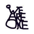 We Are One Keychain.stl Llavero We Are One
