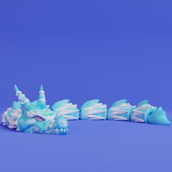 flexi-agua.jpg Бесплатный STL файл Артикулированный флекси-дракон для воды Печать на месте・Шаблон для 3D-печати для загрузки