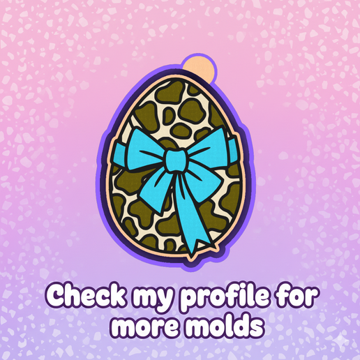 🥚🎀 Leopard Bow Egg – Freshie, Resin & Candle Mold ✨