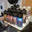 2020-05-15.jpg Vape Juice Rack For 100ML to 120ML Bottles with 3 Sizes 20,16, & 12 Bottles.