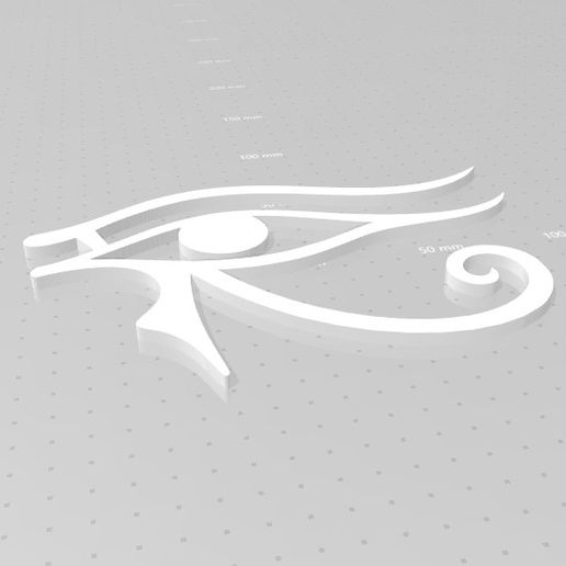 EaeofRah2.jpg Fichier STL Œil de Rê, Œil d'Horus, symbole égyptien・Plan à imprimer en 3D à télécharger, drakoniccreations