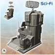 1.jpg Sci-Fi telecommunication base with tower and large antenna (16)  - Future Sci-Fi SF Infinity Terrain Tabletop Scifi
