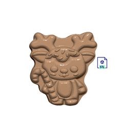 381025734_1991138087916064_5124784010465595332_n.jpg Fichier 3D Renne givré Kawaii FILE STL POUR IMPRESSION 3D - LASER CNC ROUTER - 3D PRINTABLE MODEL STL MODEL STL DOWNLOAD BATH BOMB/SOAP・Modèle à télécharger et à imprimer en 3D